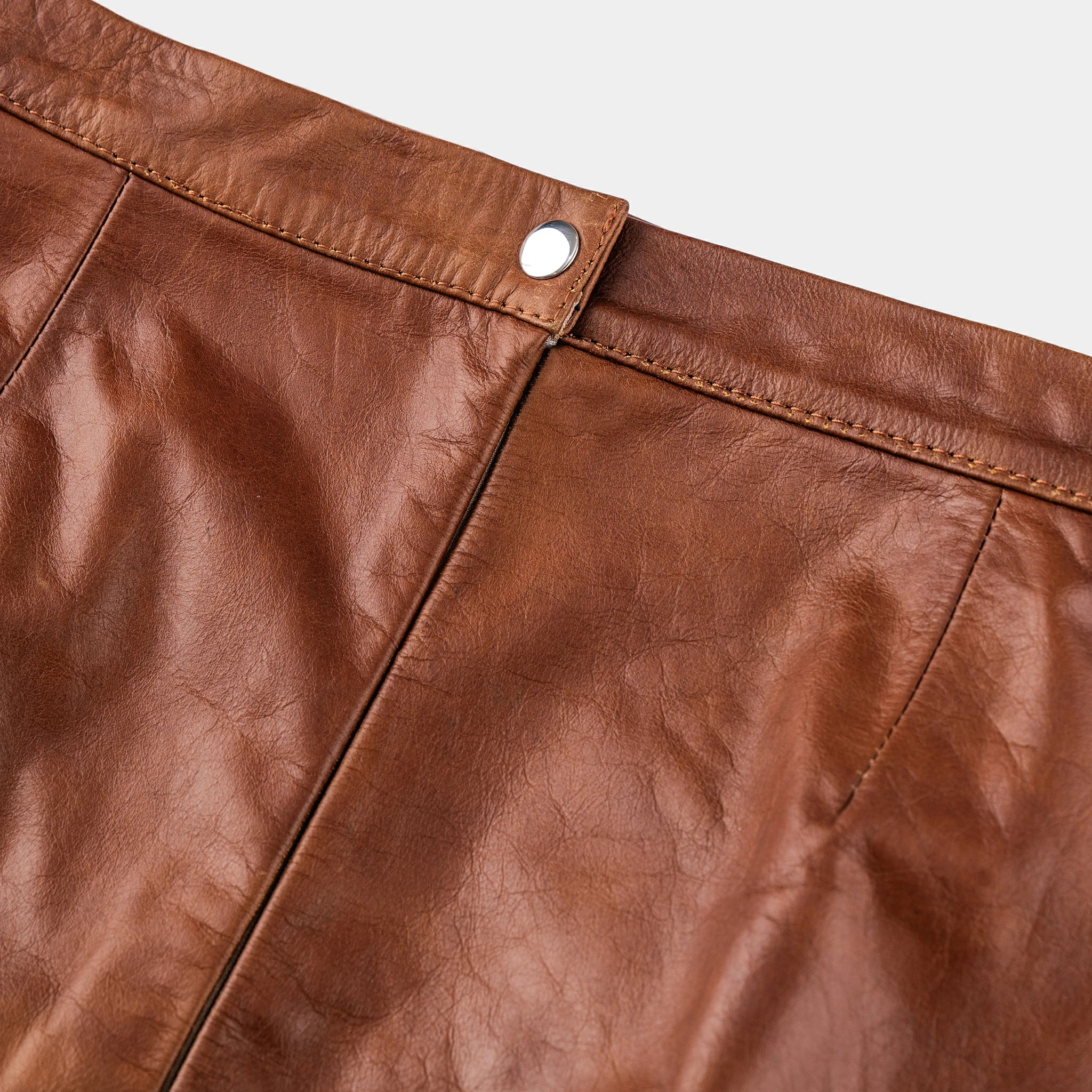Double zipper mini skirt