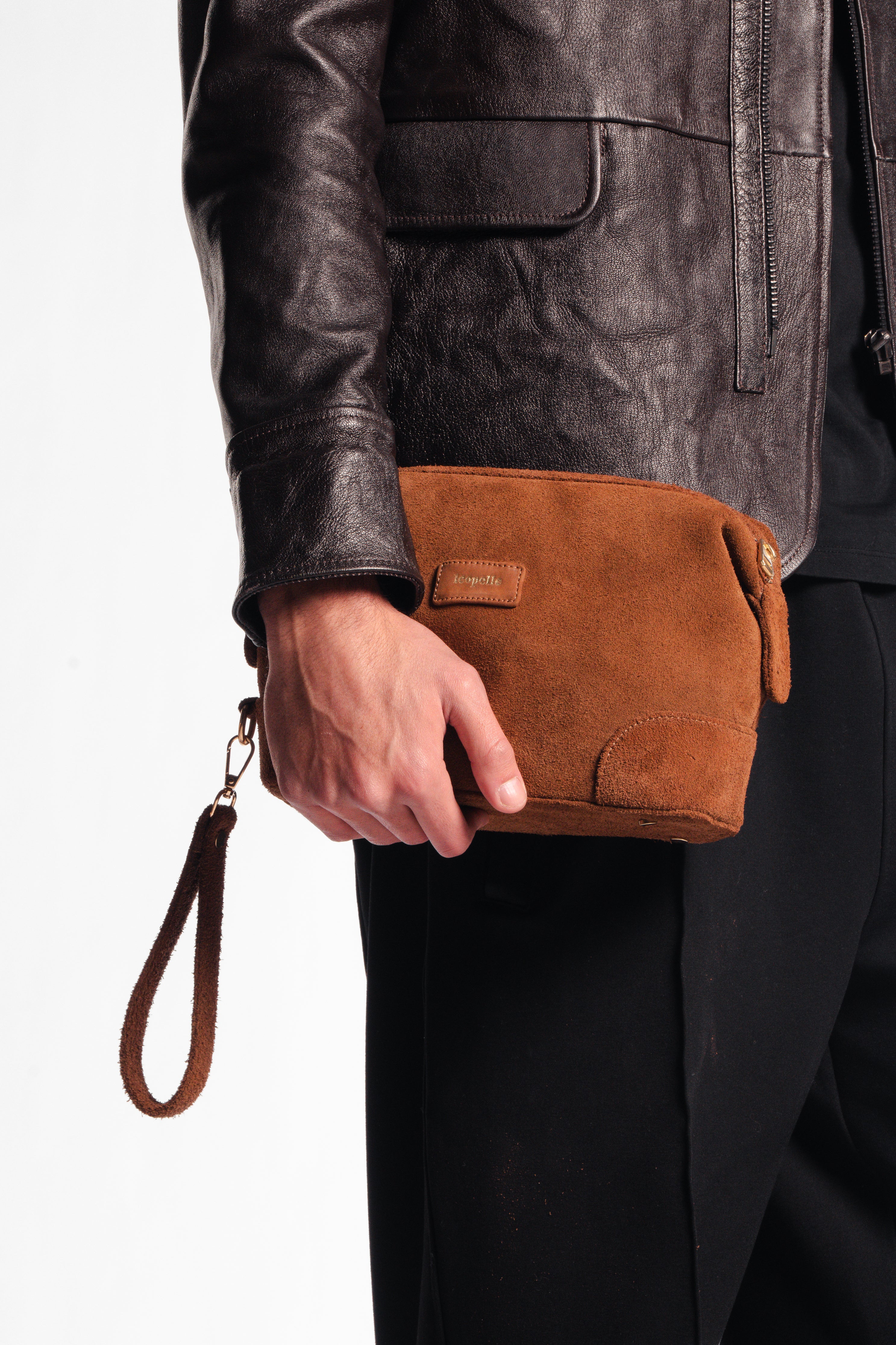 Suede Clutch