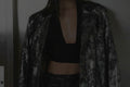Silver Moltted Blazer