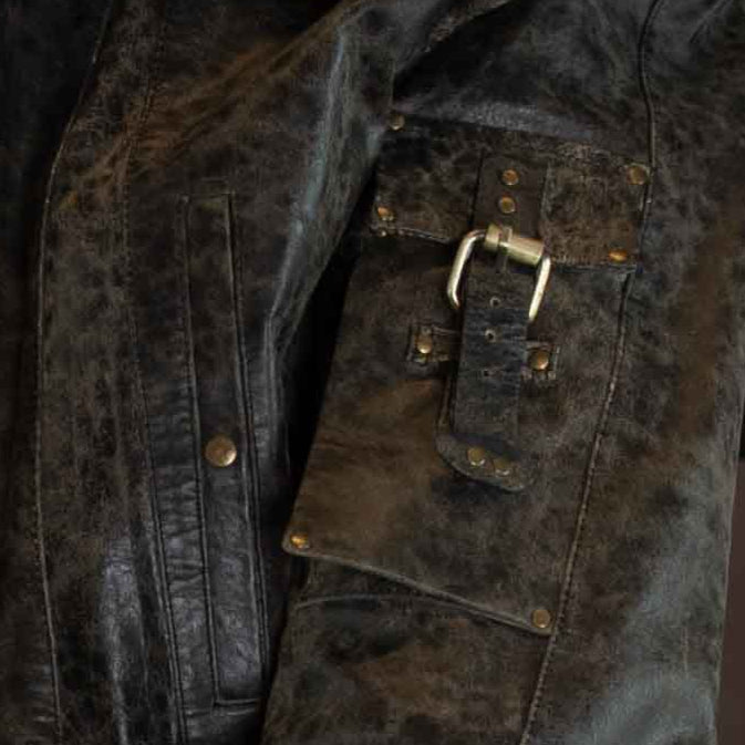 Olive Biker Jacket