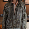 Olive Biker Jacket