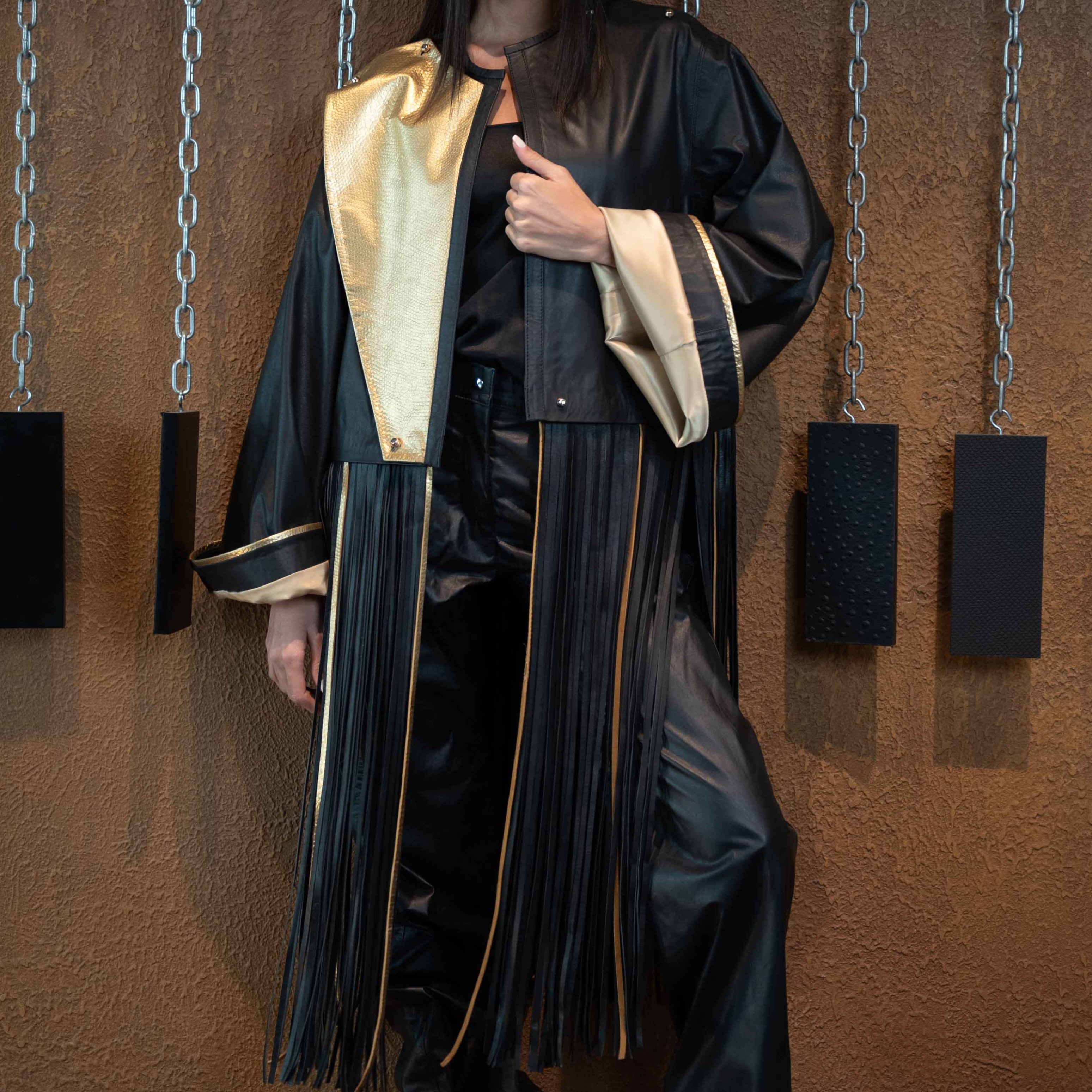 Gold Snake & Black Jacket