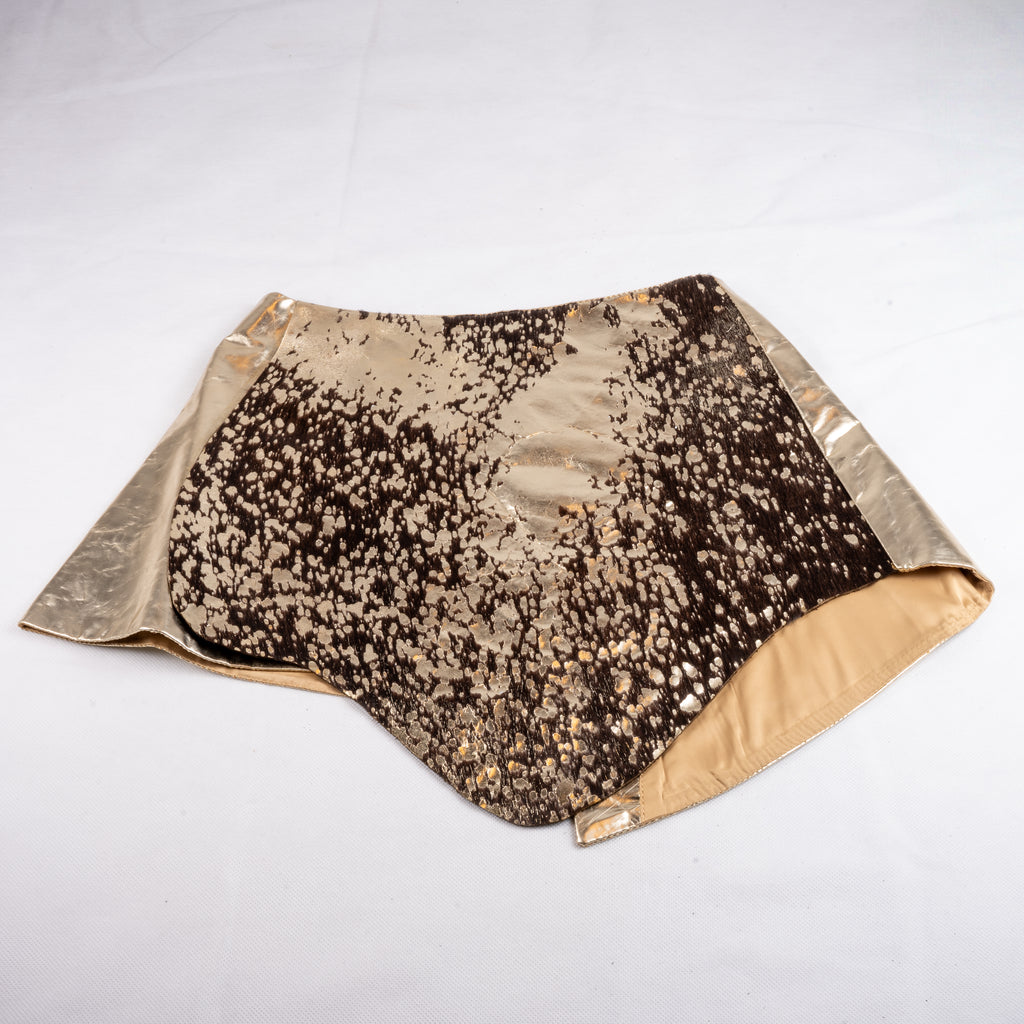 Gold & Brown Hair on Skirt